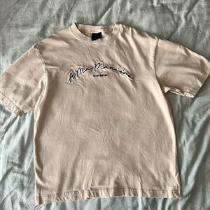 NIKE Men’s Air Jordan x A Ma Maniere Collab Cream Tee Shirt, Size M